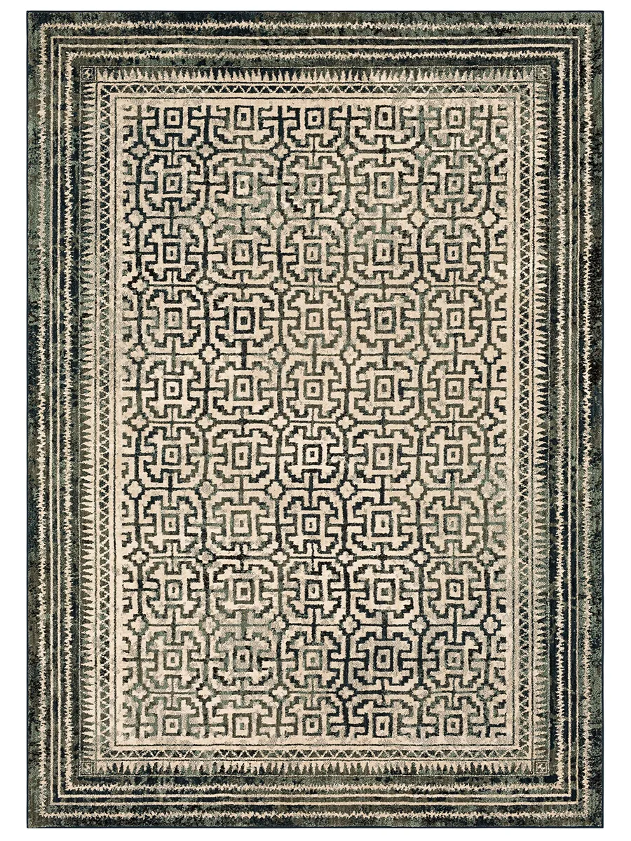 Rendition by Stacy Garcia Home Adras Blue Teal 8' X 11' Rug