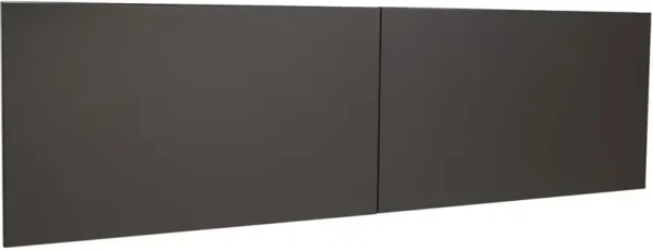Lorell Fortress Modular Series Stack-On Hutch Door Kit - 60" Width - Lockable, Reinforced - Steel - Charcoal