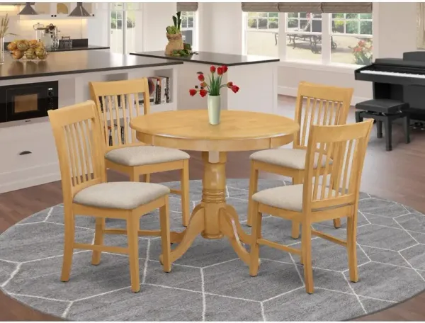 5 Pc Dinette Table set - Small Kitchen Table and 4 Dining Chairs