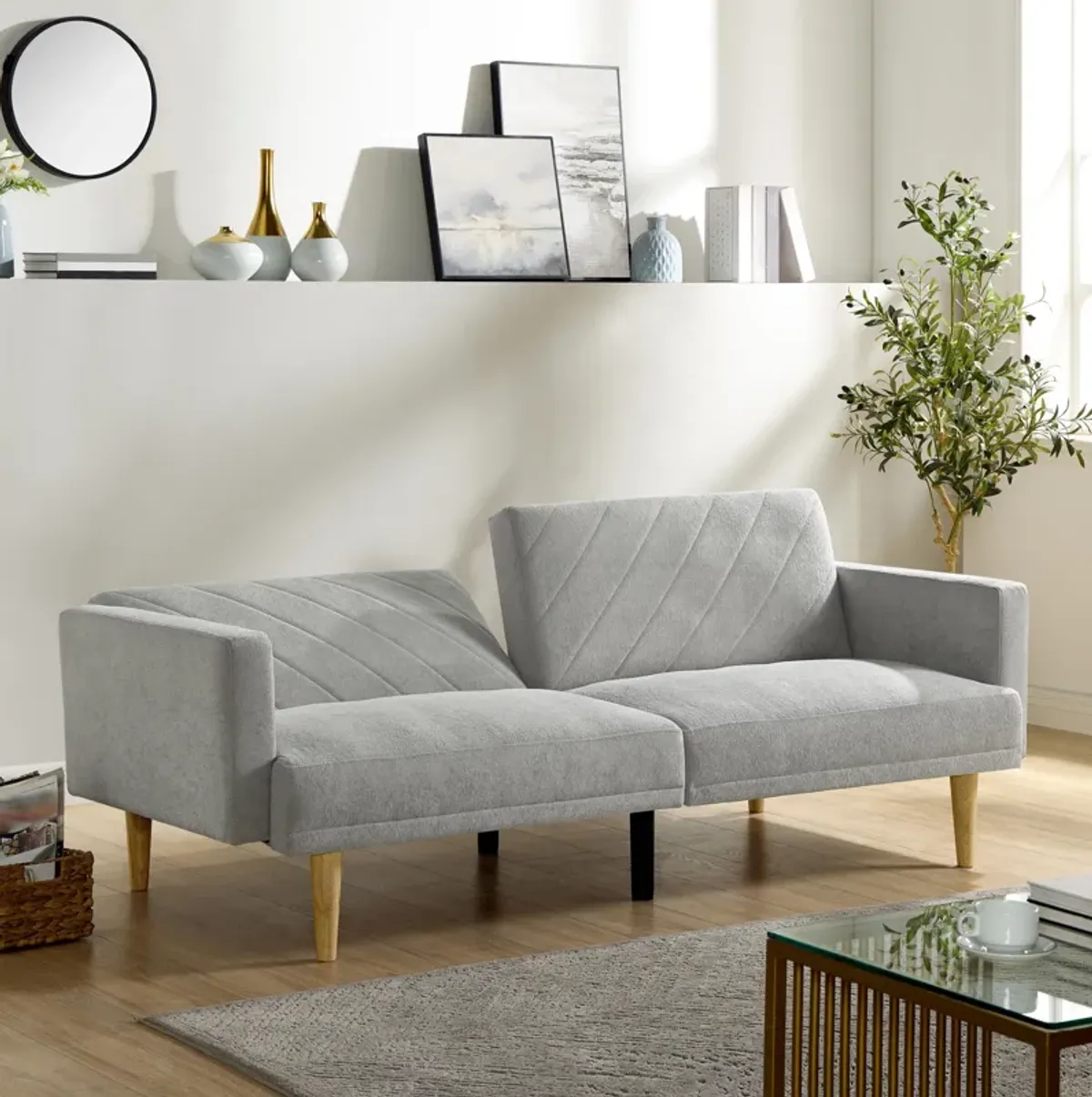 Merax Multi-Functional Sleeper Sofa Bed Loveseat