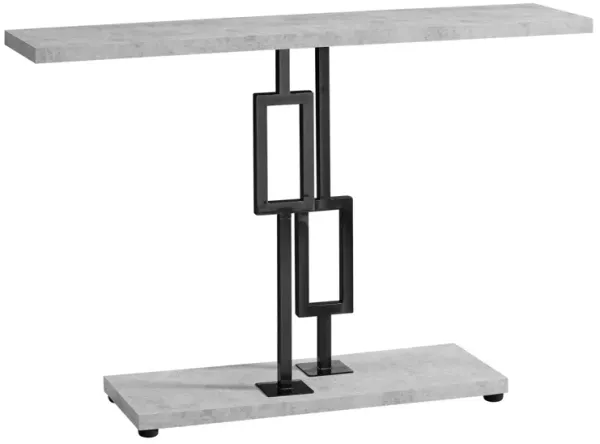 Monarch Specialties I 3267 Accent Table, Console, Entryway, Narrow, Sofa, Living Room, Bedroom, Metal, Laminate, Grey, Black, Contemporary, Modern