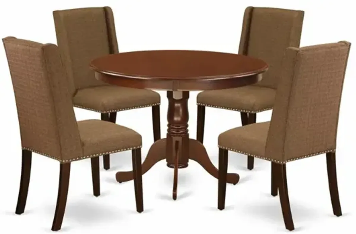 Dining Room Set Mahogany, HLFL5-MAH-18
