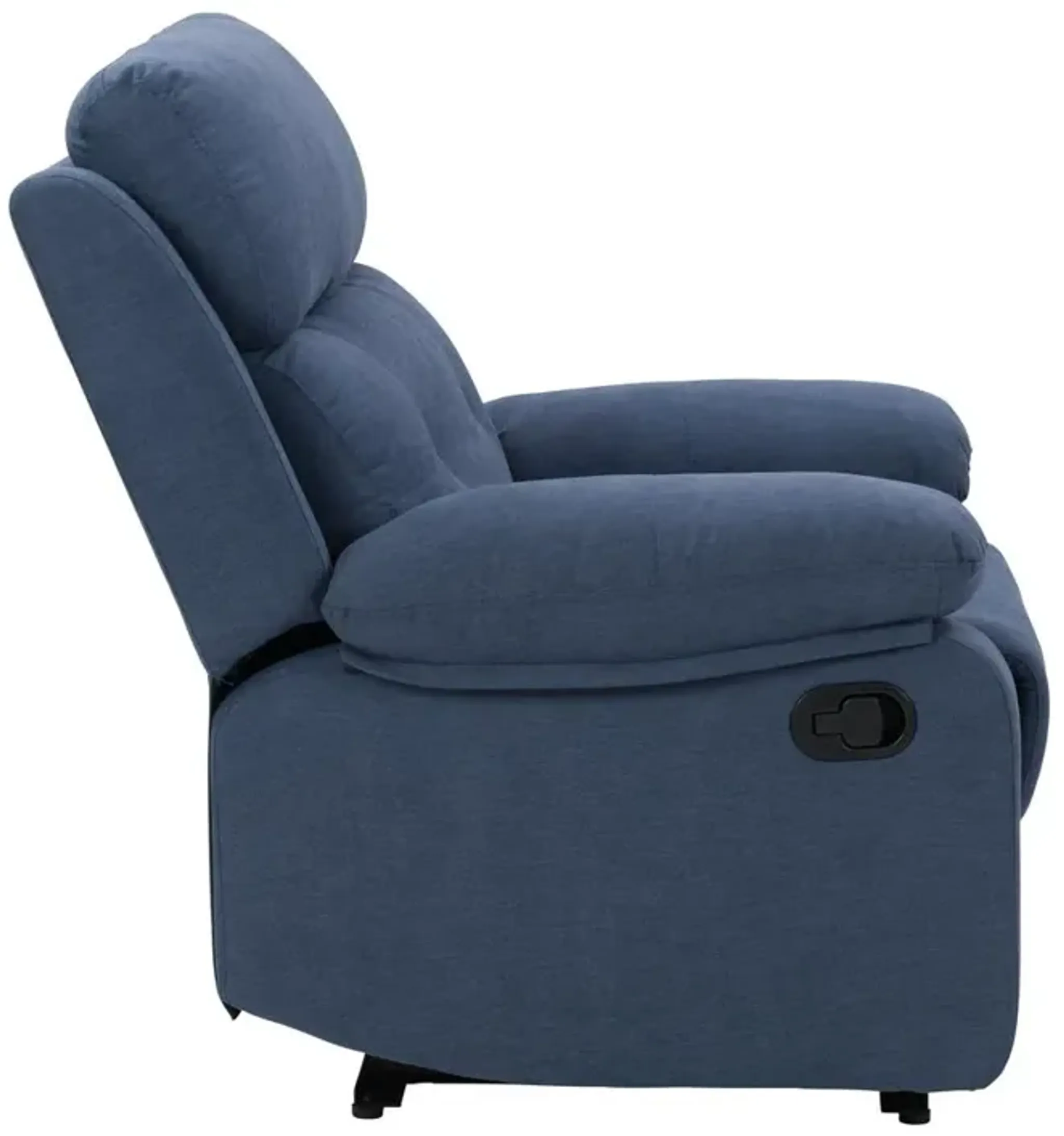 Corliving Oren Manual Recliner In Blue Mathis Home | Furniture.com
