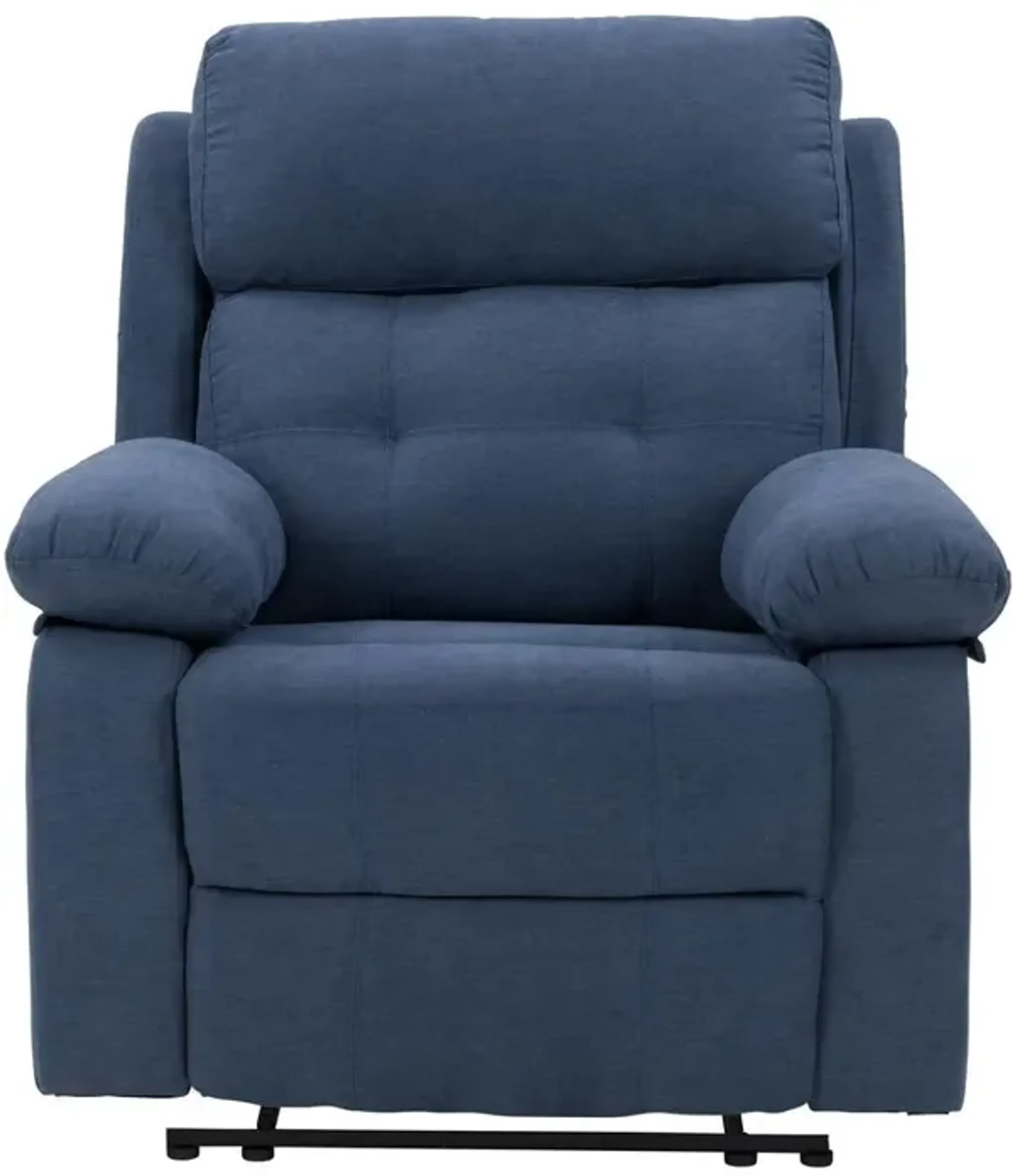 Corliving Oren Manual Recliner In Blue Mathis Home | Furniture.com