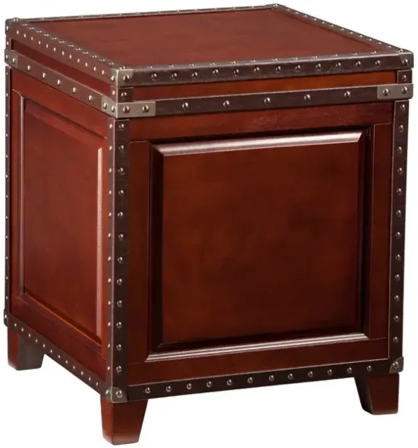Hivvago 24 Inch Brown End Table