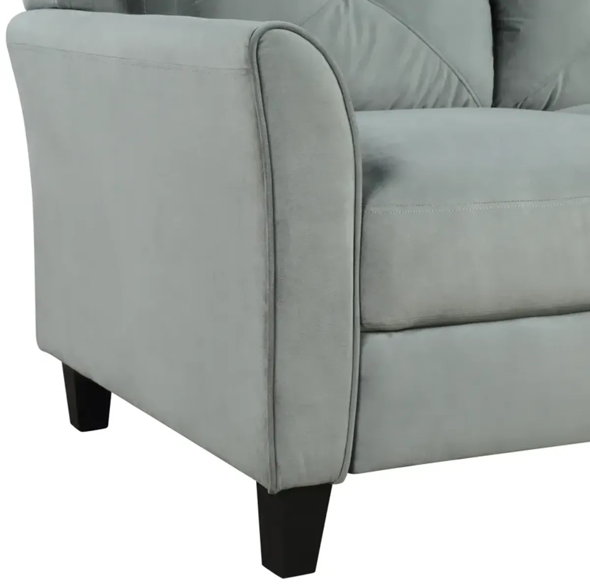 Button Tufted 3 Piece Chair Loveseat Sofa Set