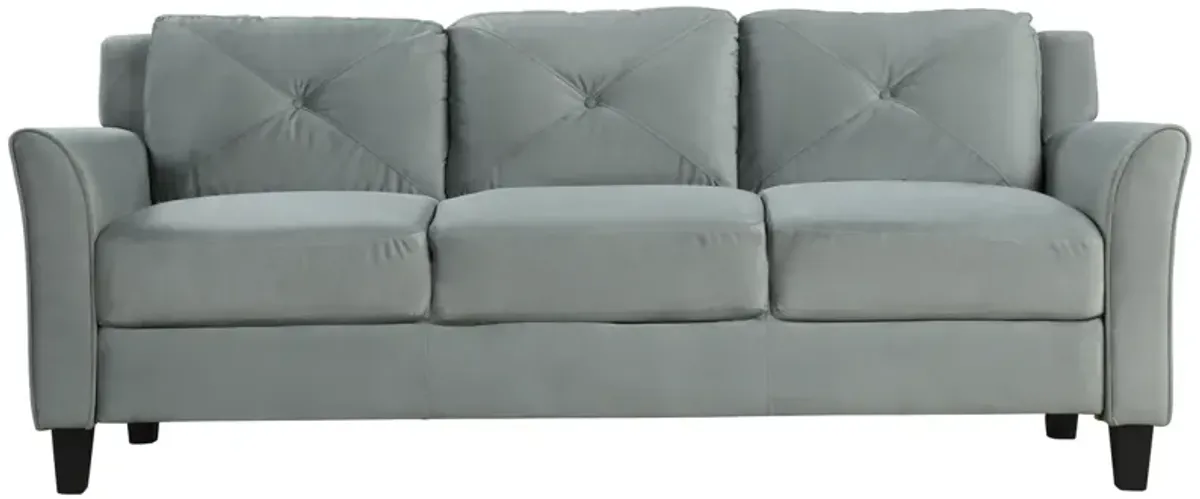 Button Tufted 3 Piece Chair Loveseat Sofa Set