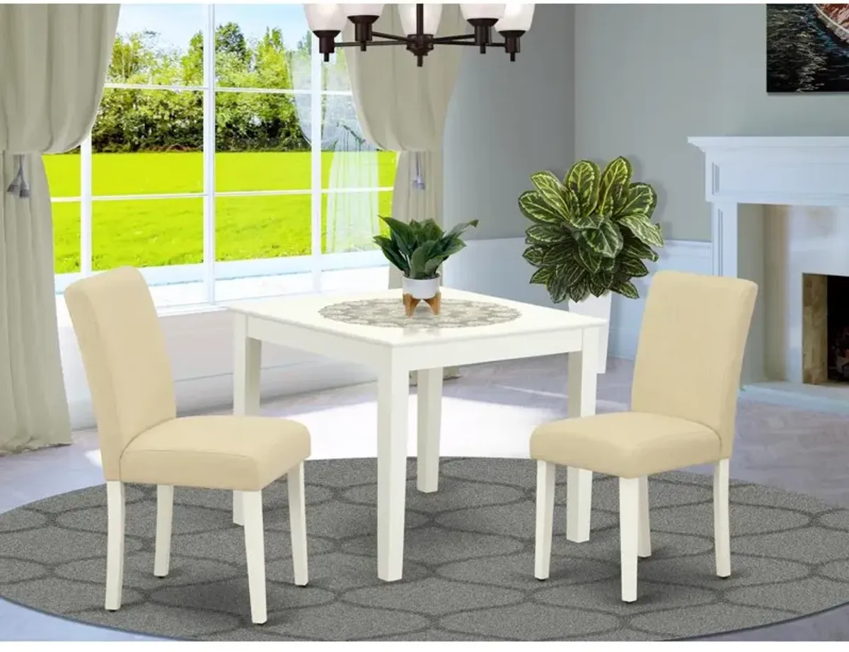 Dining Room Set Linen White