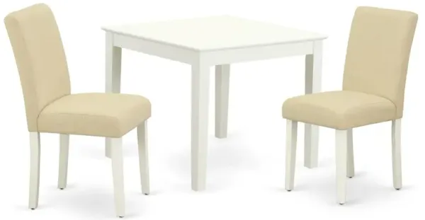 Dining Room Set Linen White