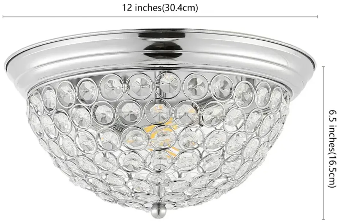 Malia 1-Light Traditional Transitional Iron LED Flush Mount