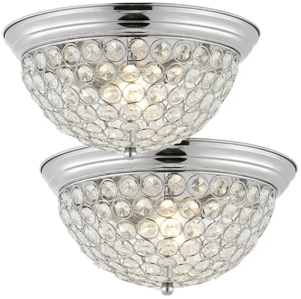 Malia 1-Light Traditional Transitional Iron LED Flush Mount