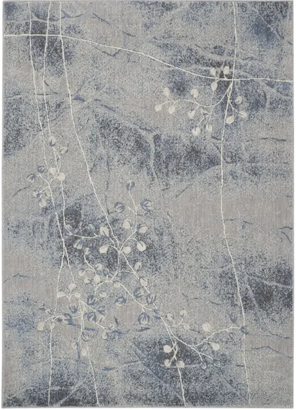 Somerset ST74 Silver/Blue 7'9" x 10'10" Rug