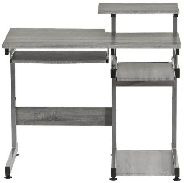 Complete Computer Workstation Desk, Grey