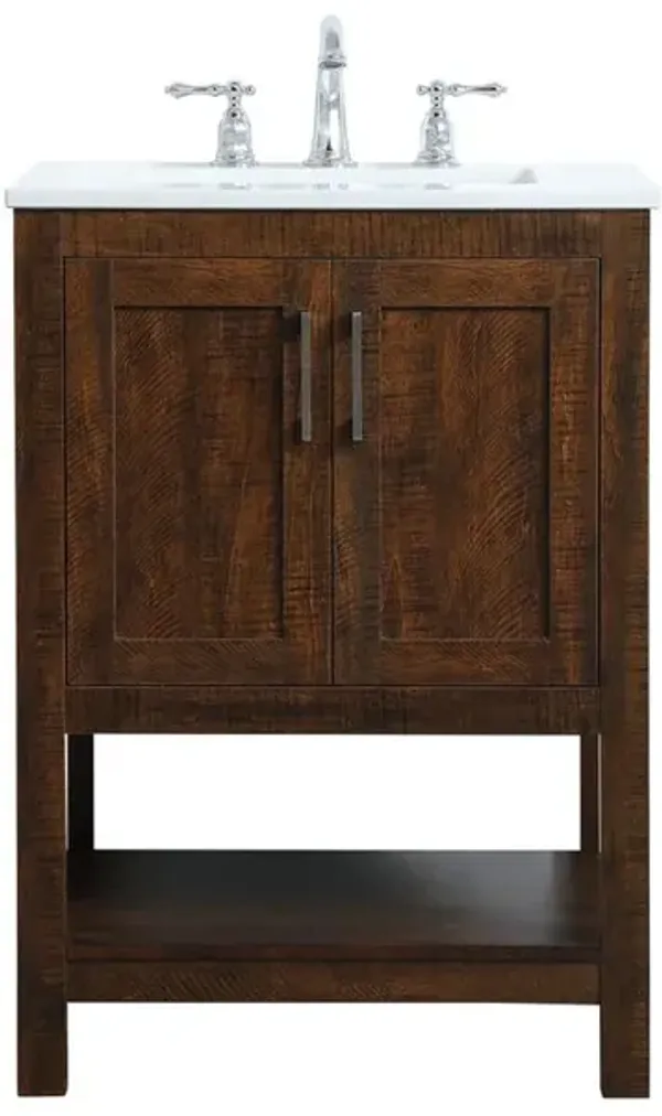 Elegant Kitchen and Bath 24 inch Single Bathroom Vanity in Espresso