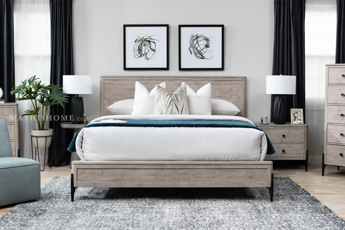 Zane King Panel Bed