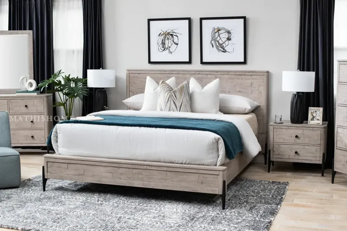 Zane King Panel Bed