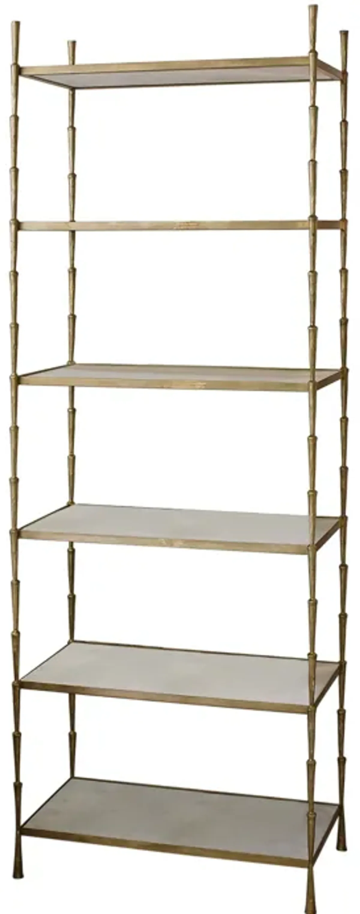 Spike Etagere- Brass