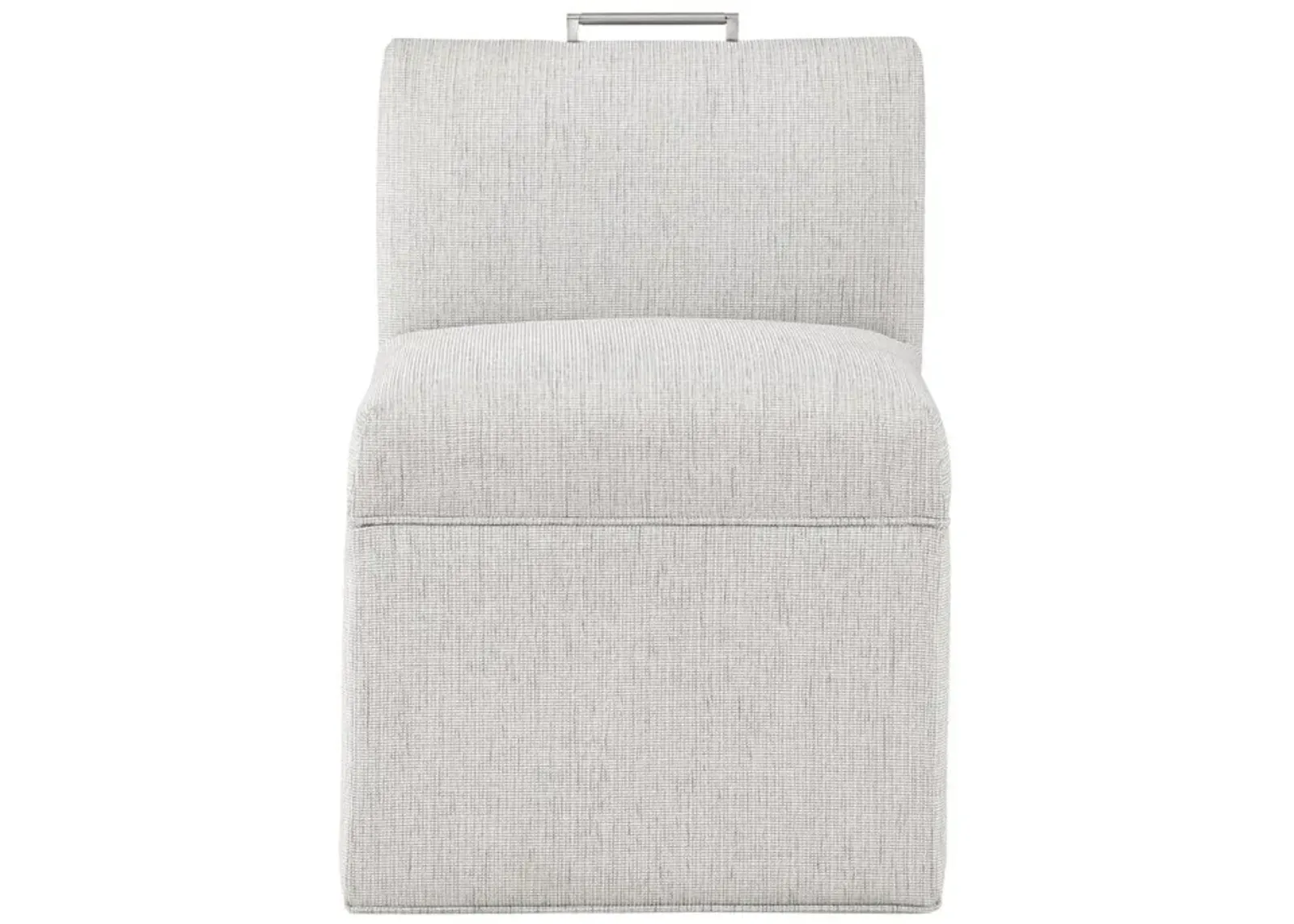 Delray Modern Upholstered Castered Chair in Sea Oat