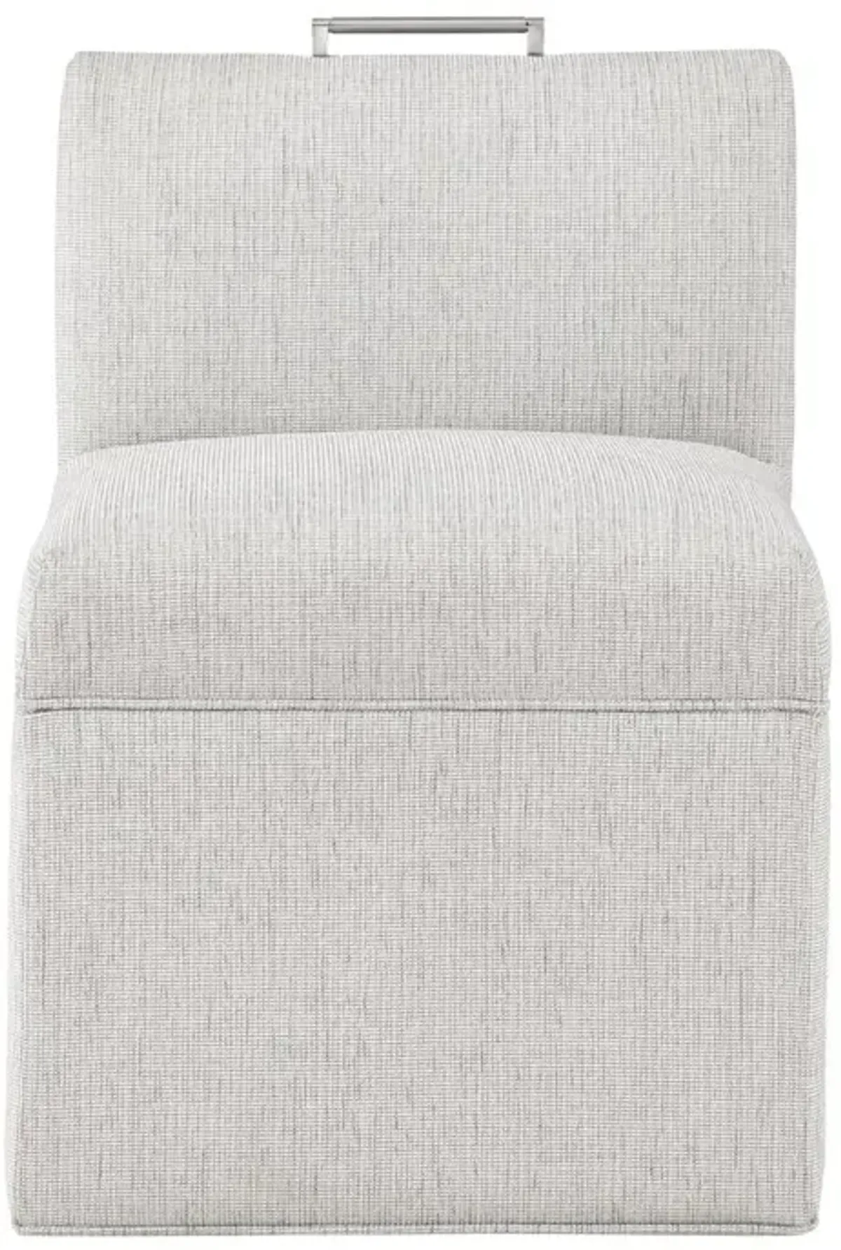 Delray Modern Upholstered Castered Chair in Sea Oat