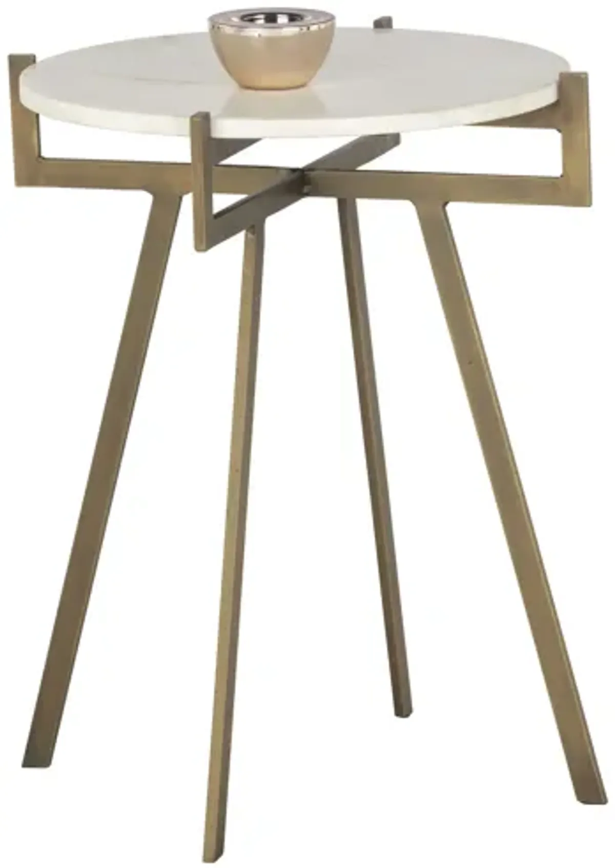 Anak White End Table