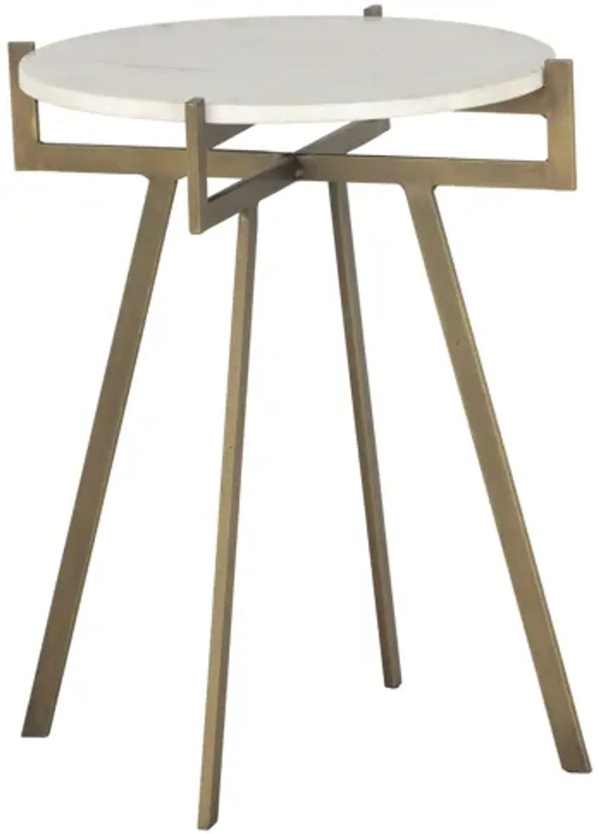 Anak White End Table