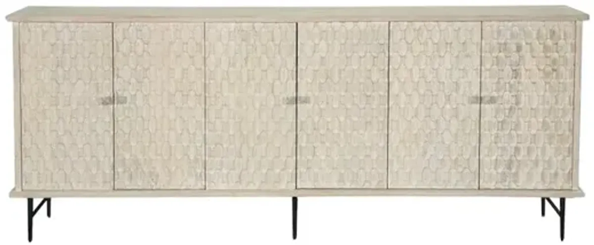 Taran Designs Renith 6-door Solid Wood Sideboard