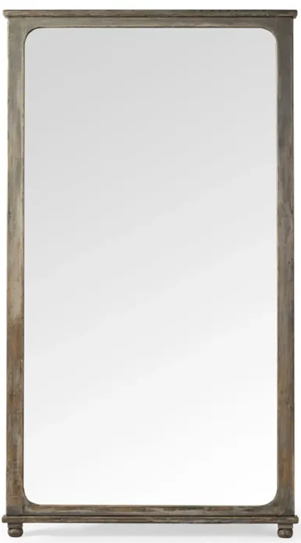 Orleans Blue Antiqued Pine Floor Mirror