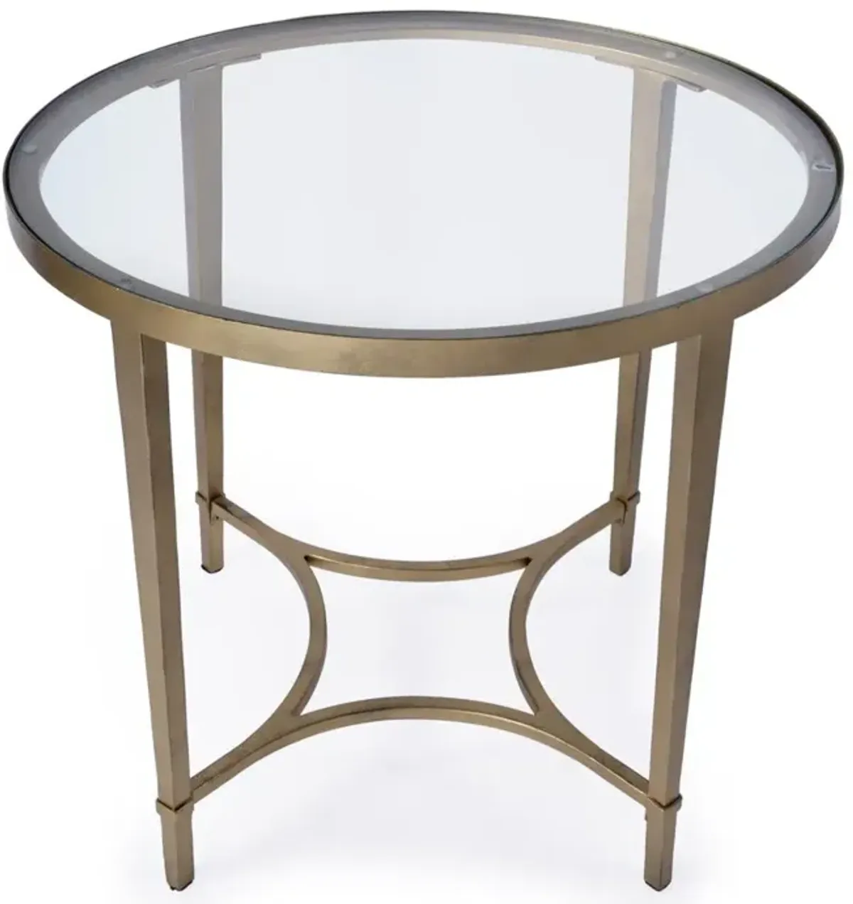 Butler Specialty Company Monica Oval End Table, Gold