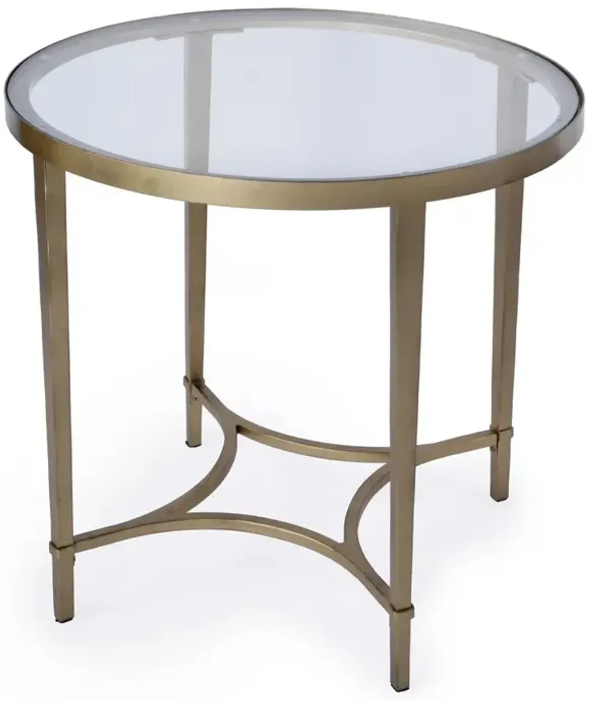 Butler Specialty Company Monica Oval End Table, Gold