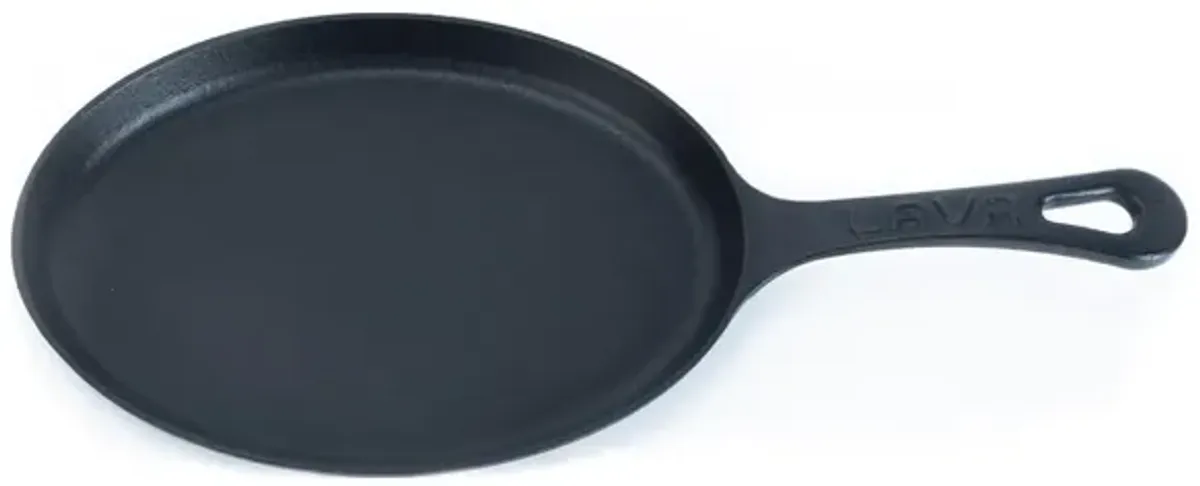 Cast Iron 9.25" x 7" x h:1" Oval Black Cast Iron Pan