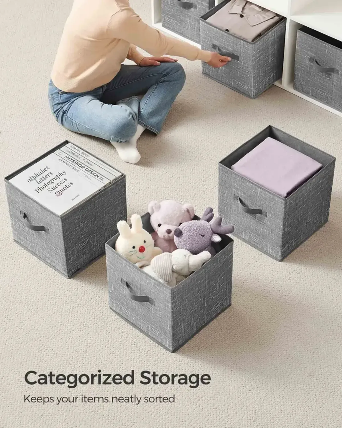 Set of 8 Storage Cubes for Efficient Organization and Stylish Home Storage Solutions