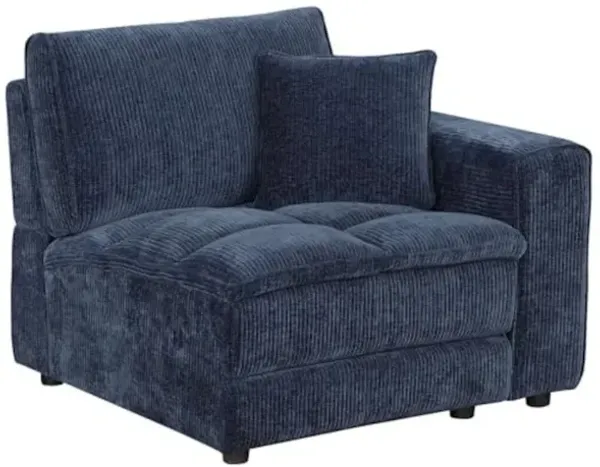 Atlantic Corduroy Upholstered RAF Arm Chair Blue