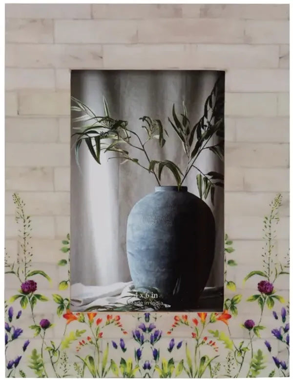 4"x6" Purp Flower Photo Frame