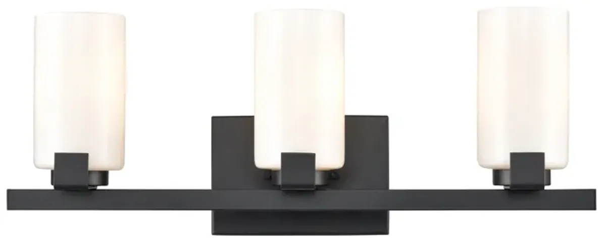 Dressler 22'' Wide 3-Light Black Vanity Light