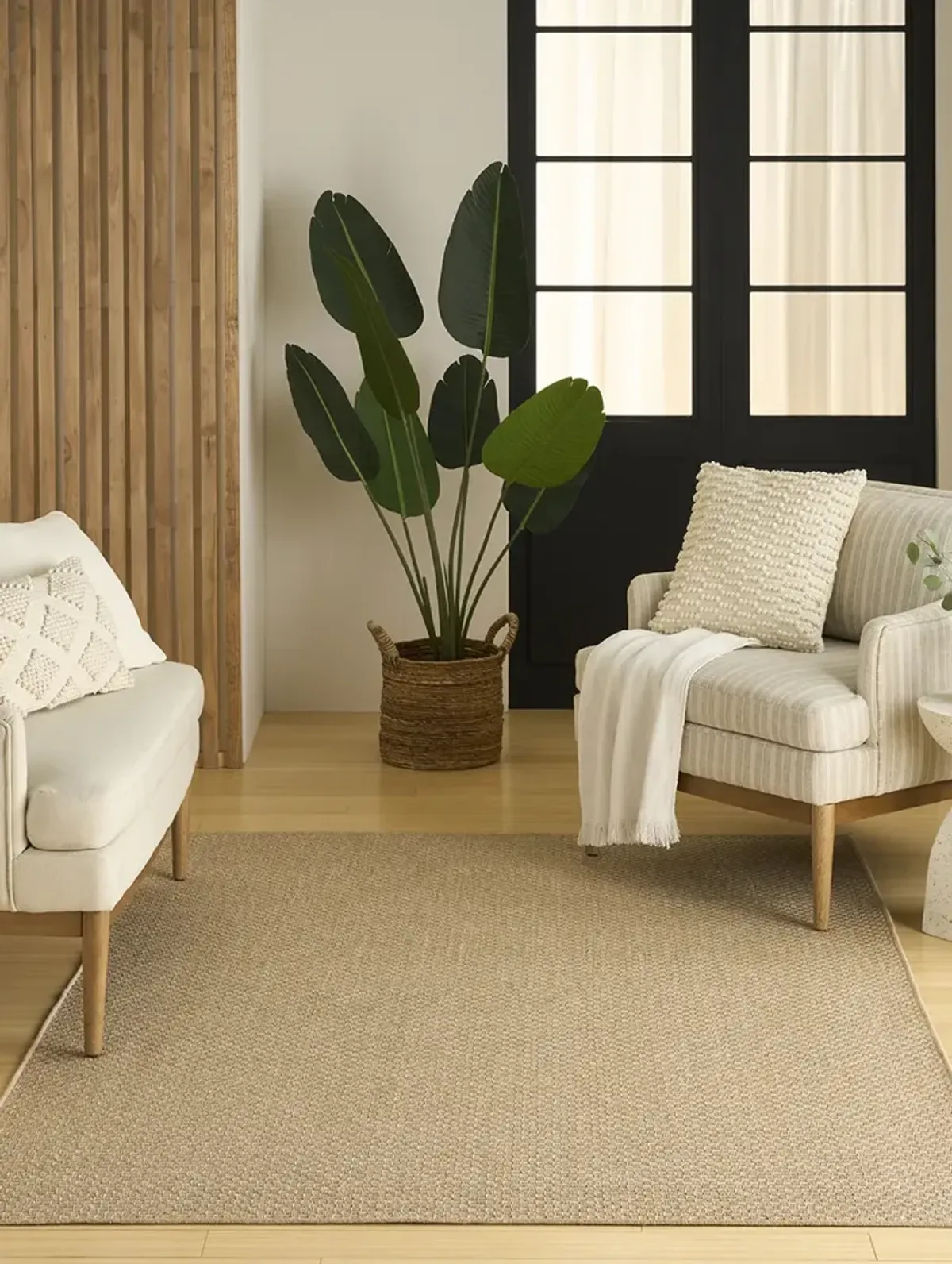 Tulum TLM03 Taupe 5'3" x 7' Rug