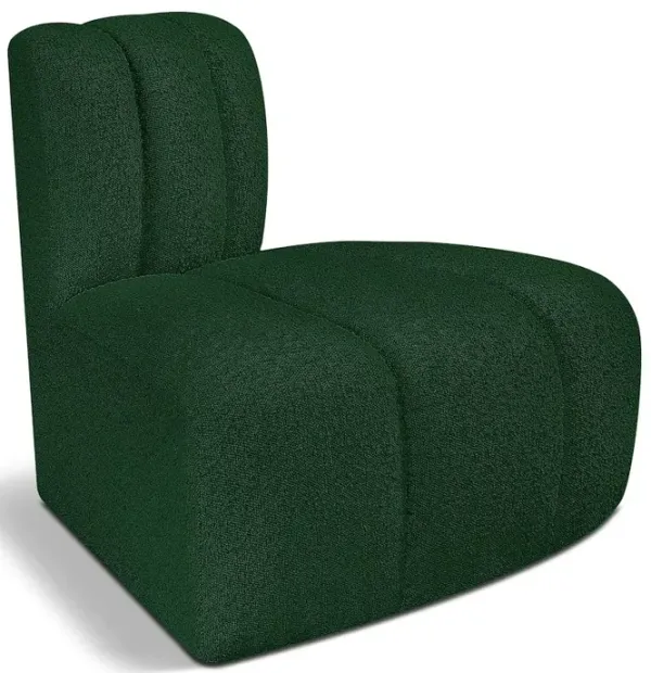 Meridian Furniture Arc Black Boucle Fabric Reverse Corner