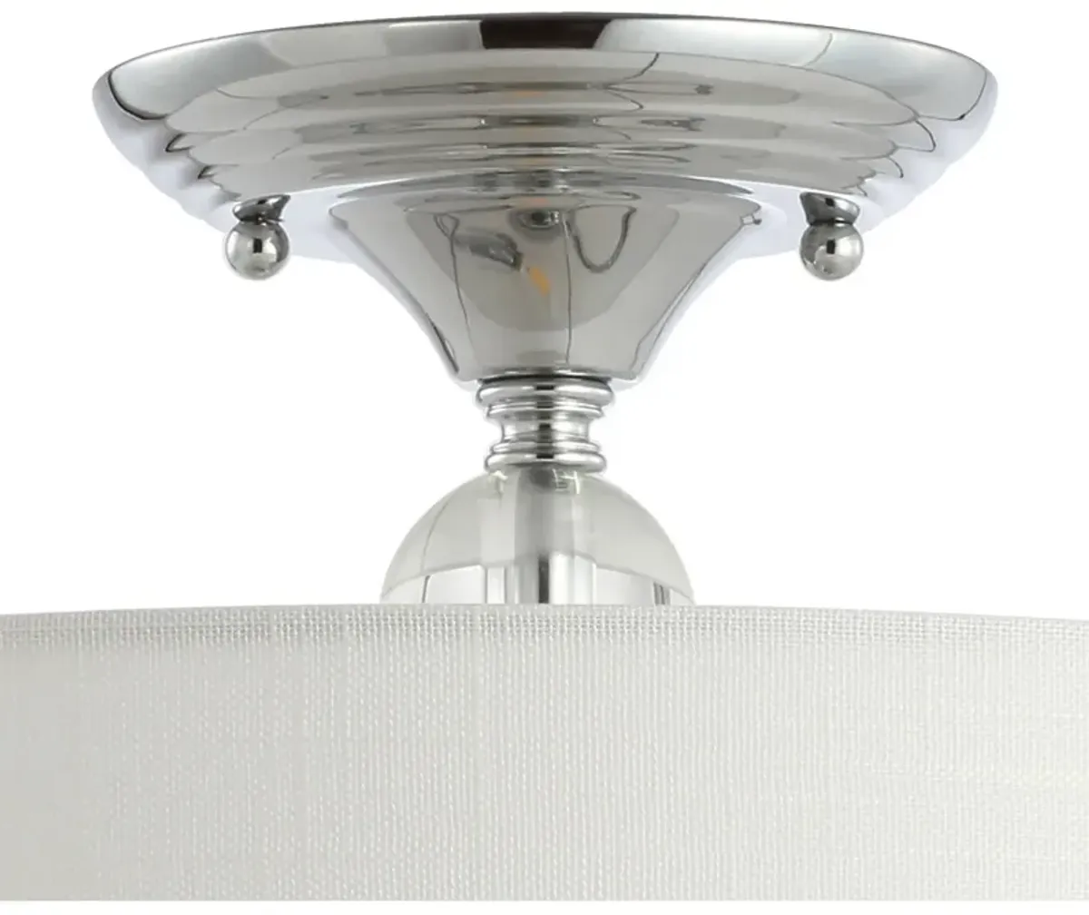 Marc Metal/Crystal LED Semi Flush Mount