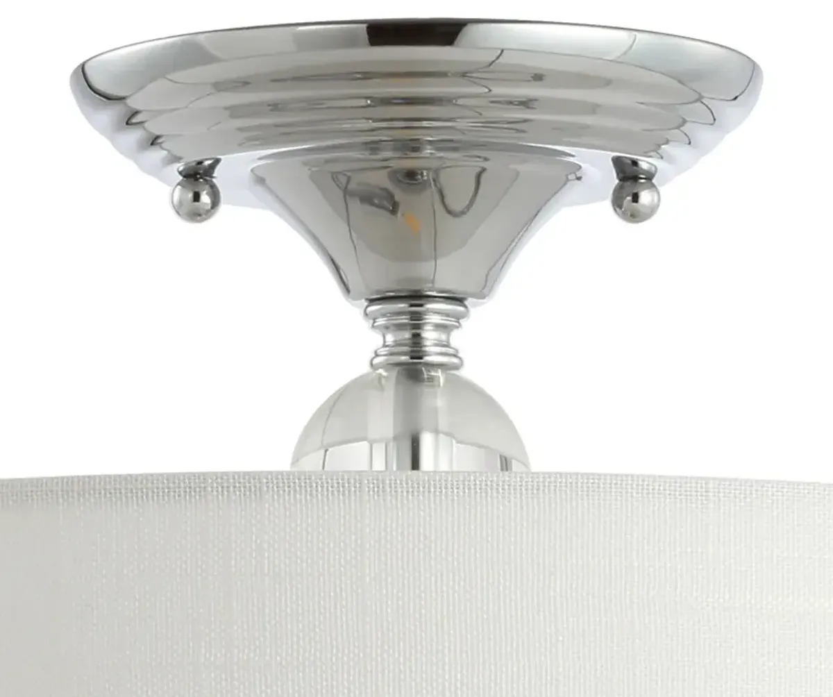 Marc Metal/Crystal LED Semi Flush Mount