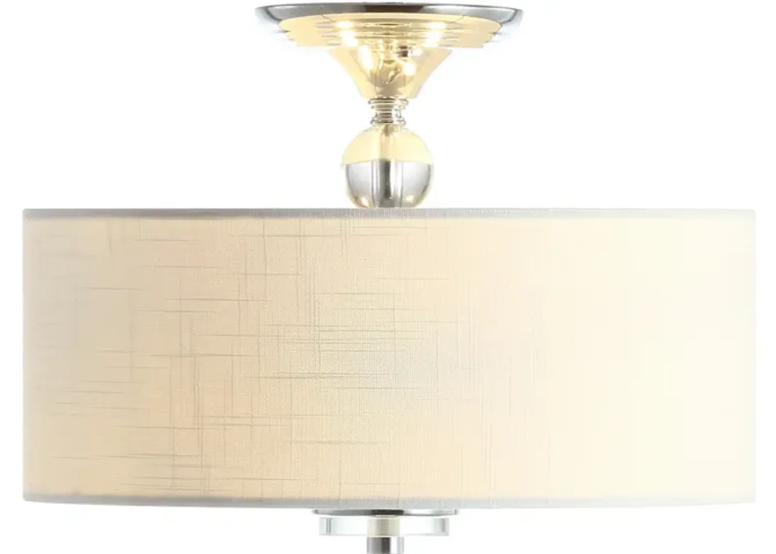 Marc Metal/Crystal LED Semi Flush Mount