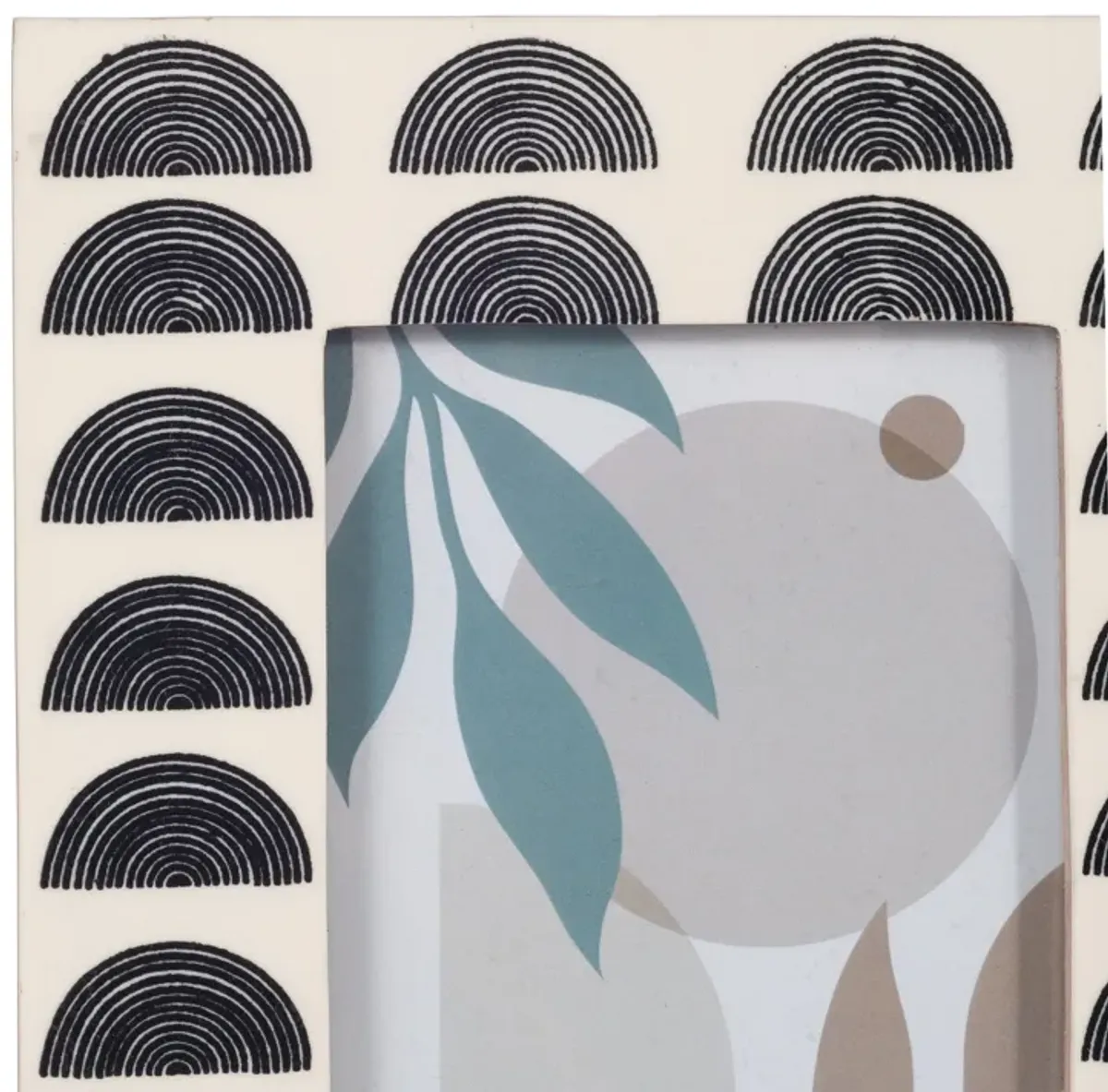 4"x6" Ivry/Blk Resn Arch Frame