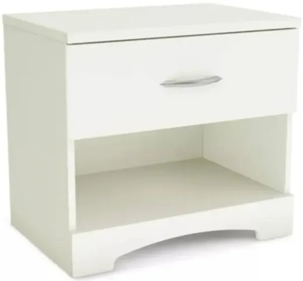 Modern 1 Drawer End Side Table With Storage For Living Room