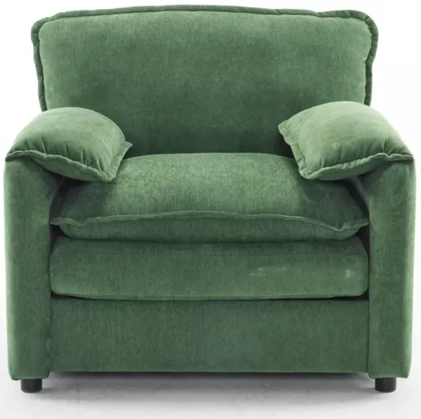 Merax Chenille Reading Armchair Accent Chair for Modern Living Room
