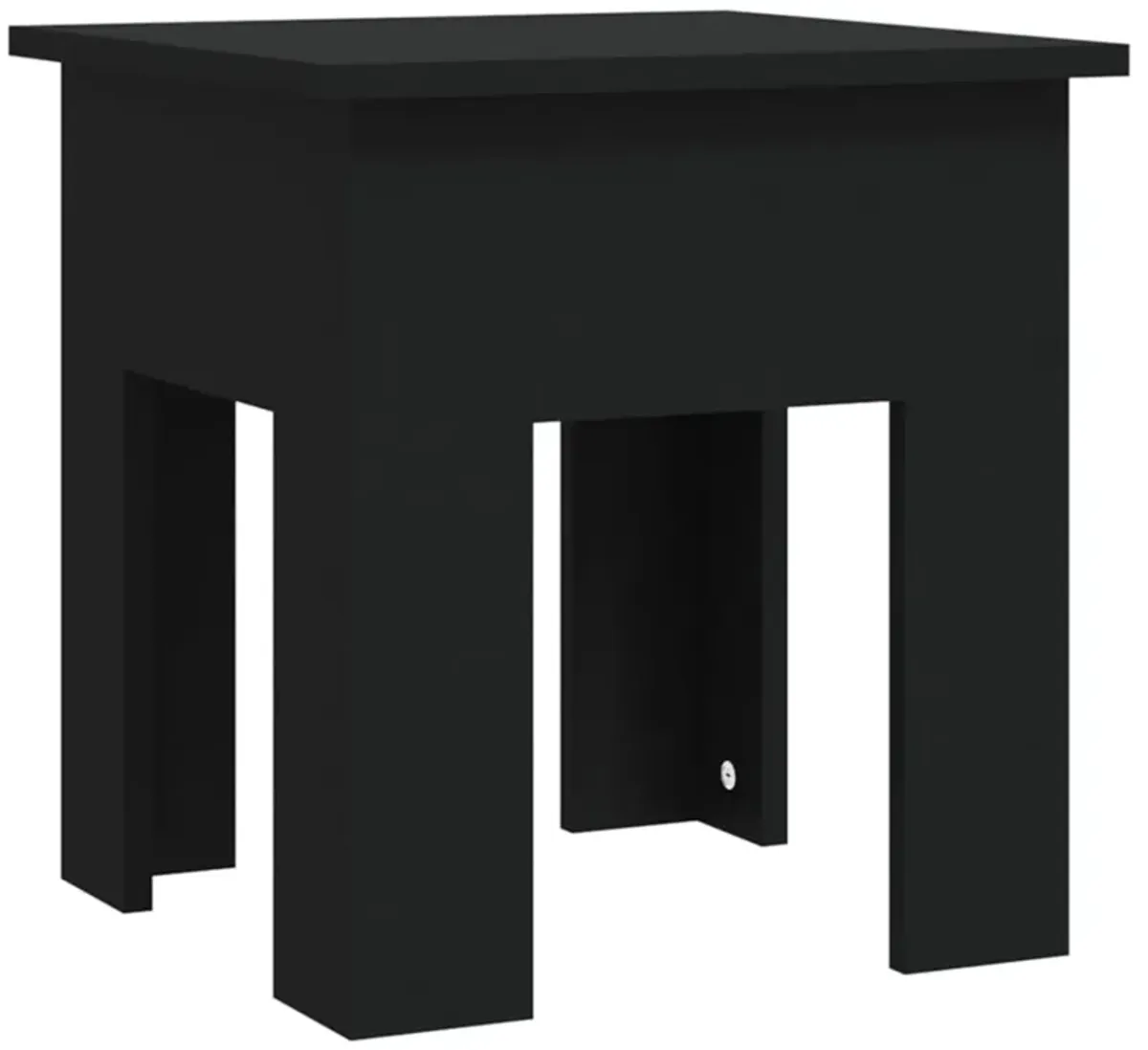 vidaXL Coffee Table Black 15.7"x15.7"x16.5" Engineered Wood