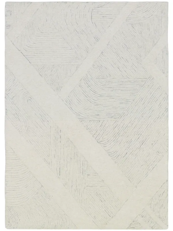 Pure Patterns PRN01 Ivory/Gray 2'3" x 7'6" Rug