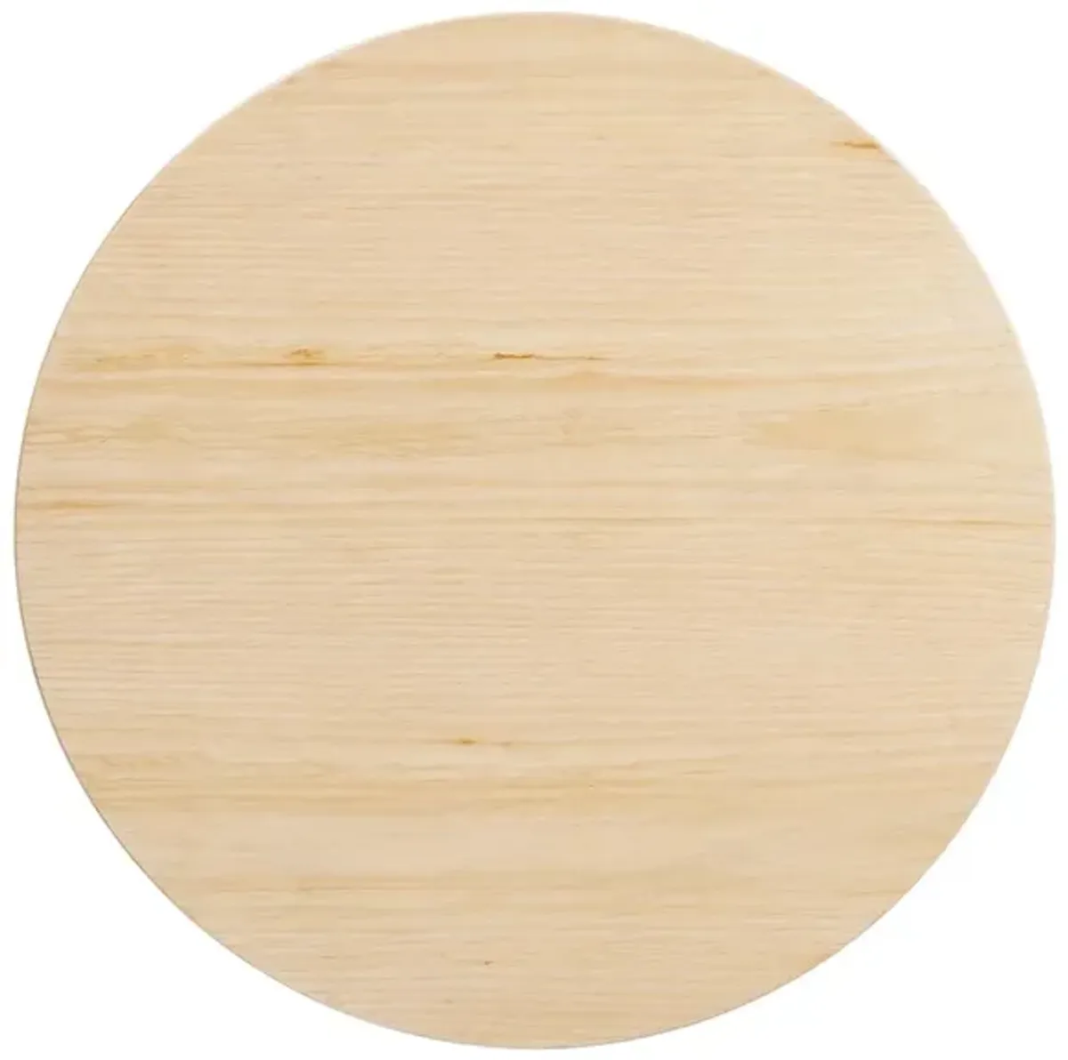 Modway - Lippa 28" Round Wood Grain Dining Table White Natural