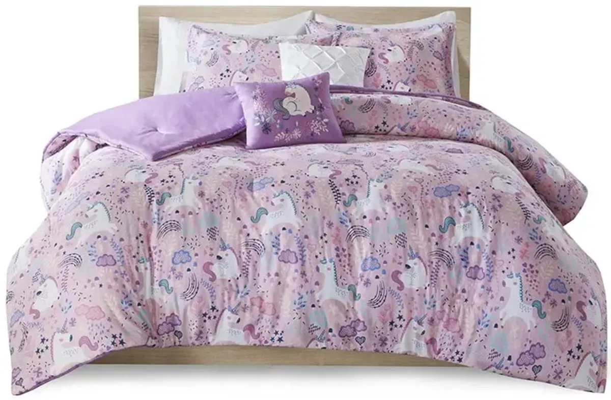 Belen Kox Urban Habitat Kids Lola Unicorn Cotton Comforter Set, Belen Kox