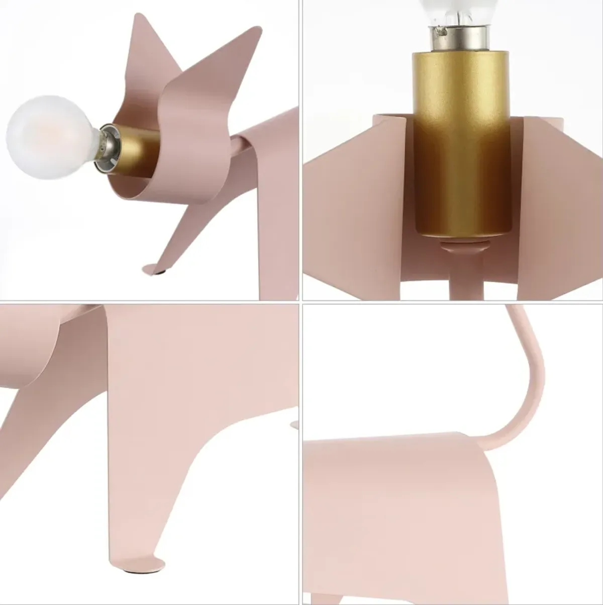 Penelope Modern Industrial Iron Feline LED Kids' Lamp