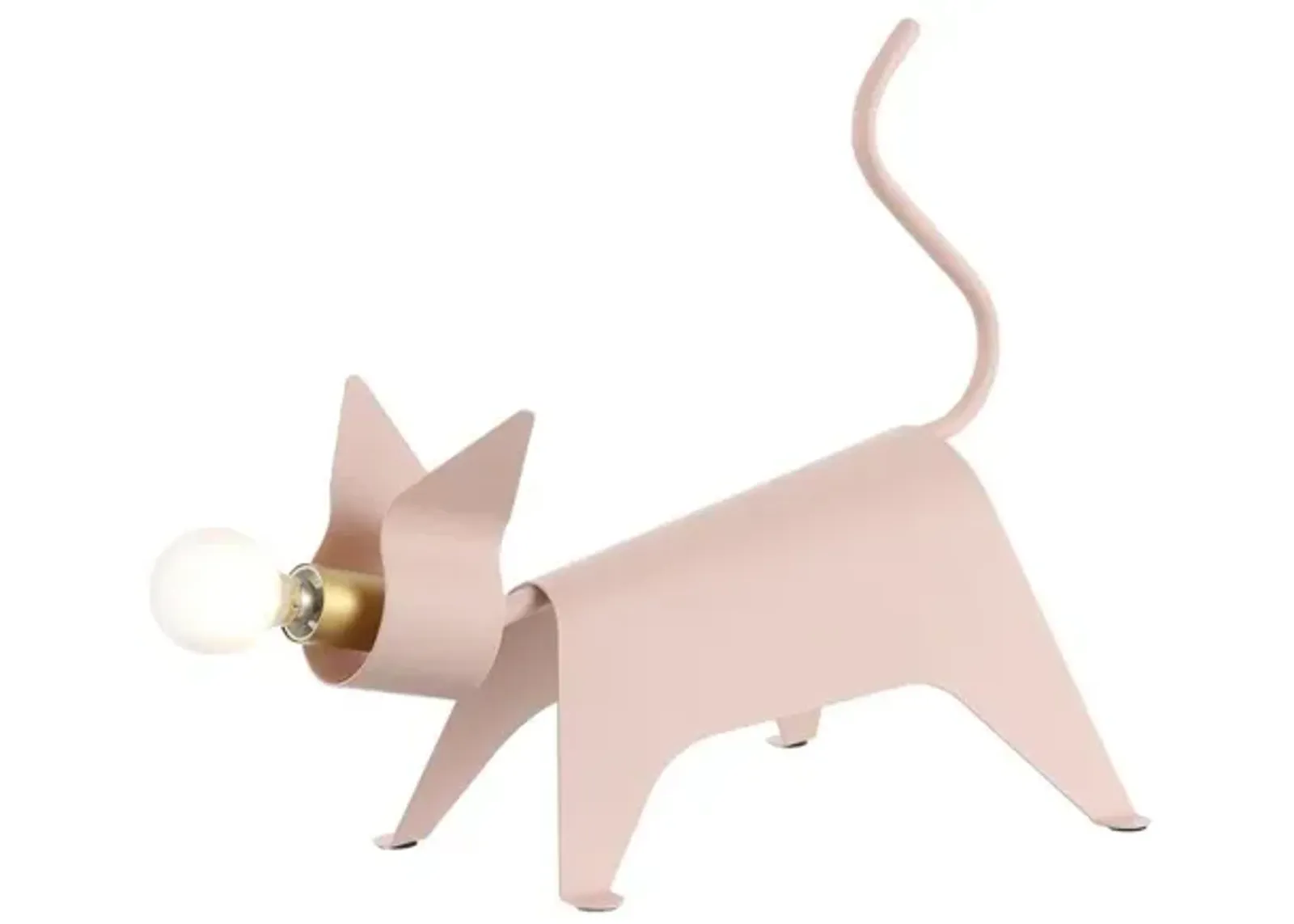 Penelope Modern Industrial Iron Feline LED Kids' Lamp