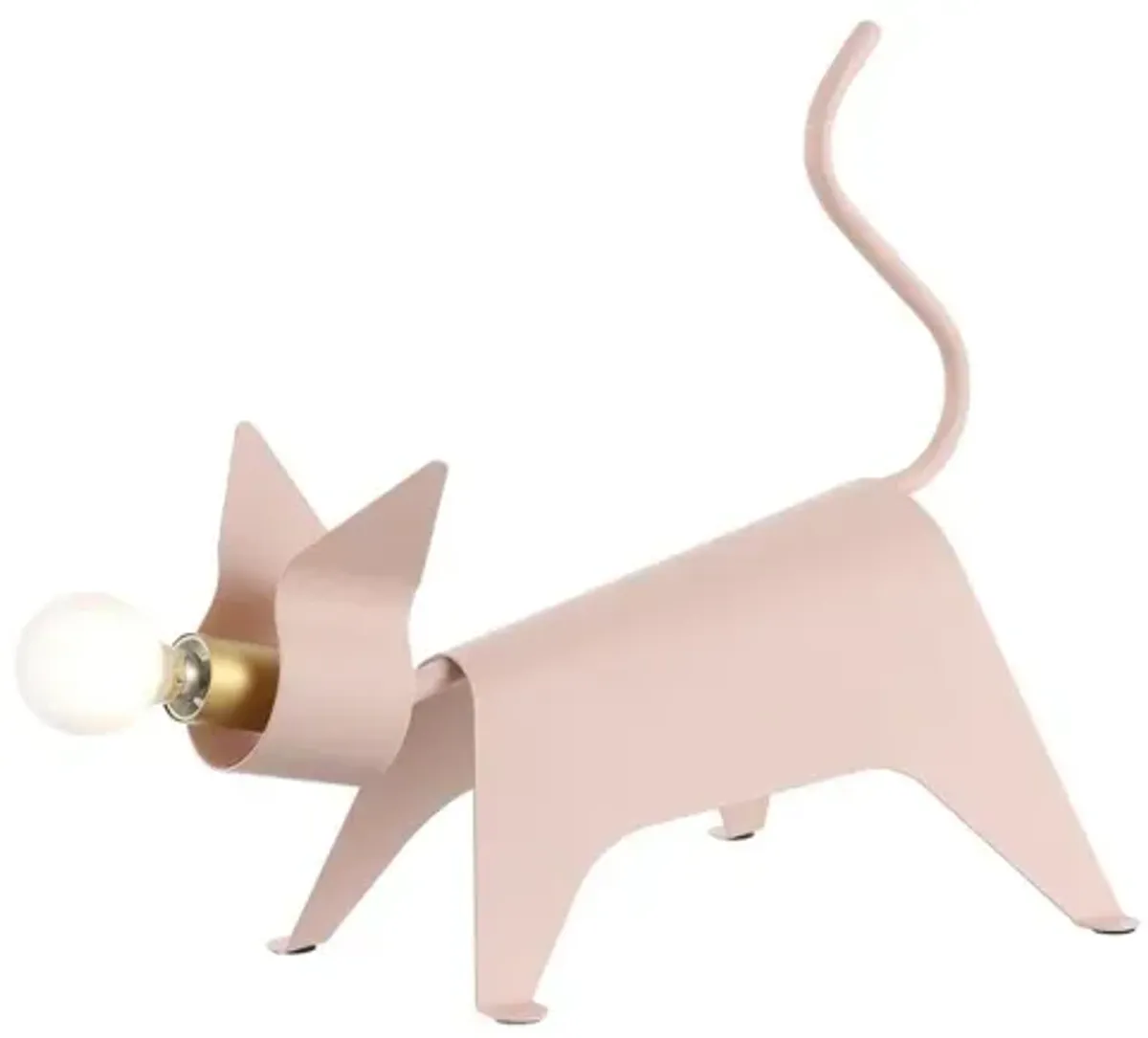 Penelope Modern Industrial Iron Feline LED Kids' Lamp