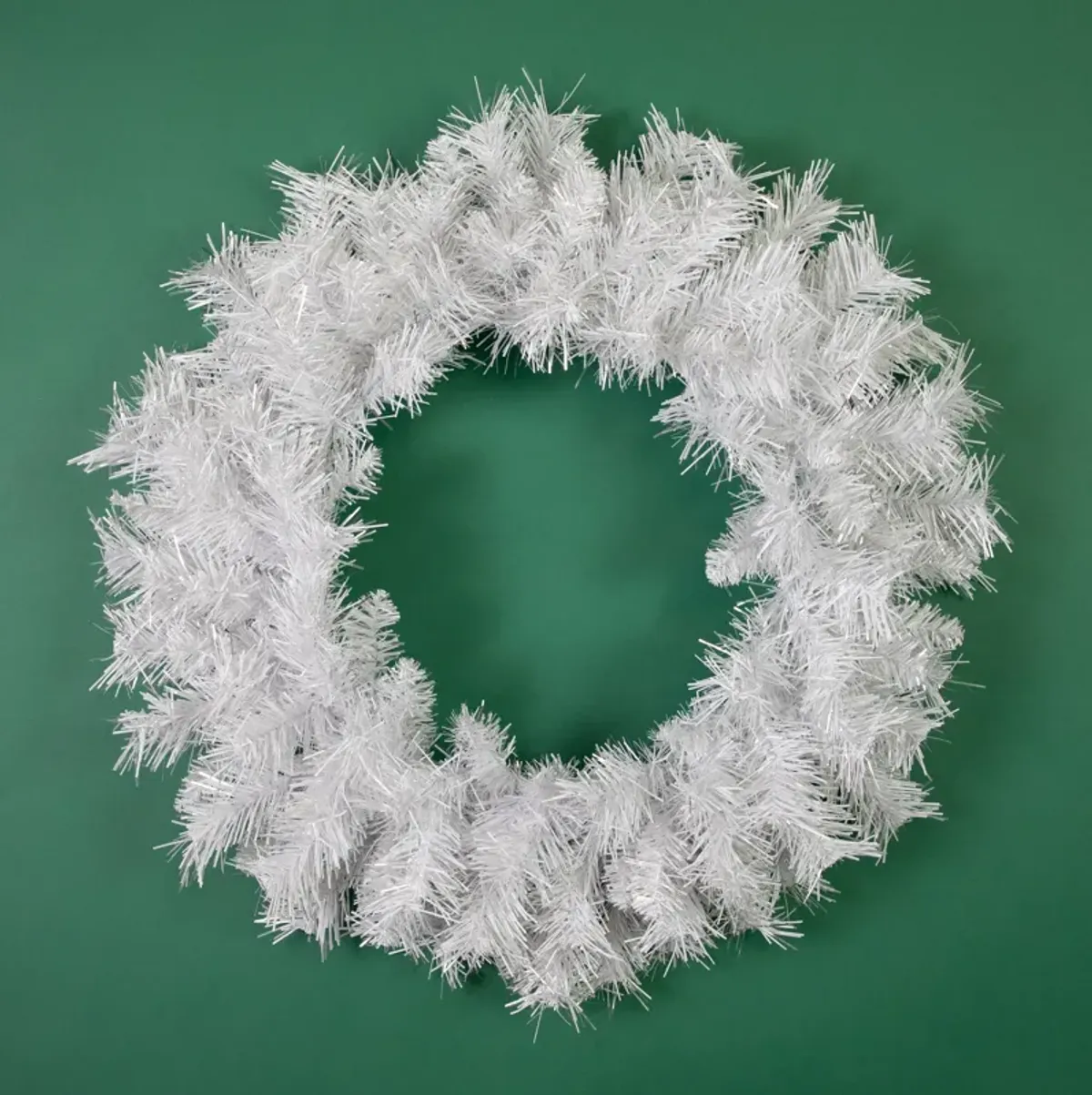 White Pine Artificial Christmas Wreath  24-Inch  Unlit